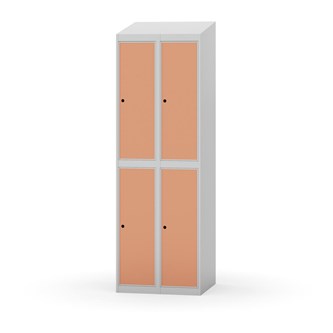 Novis garderobeskab skrå topplade 2:2 B60 cm