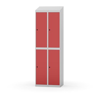 Novis garderobeskab skrå topplade 2:2 B60 cm