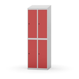 Novis garderobeskab skrå topplade 2:2 B60 cm