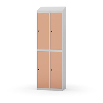 Novis garderobeskab skrå topplade 2:2 B60 cm