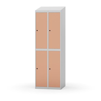 Novis garderobeskab skrå topplade 2:2 B60 cm