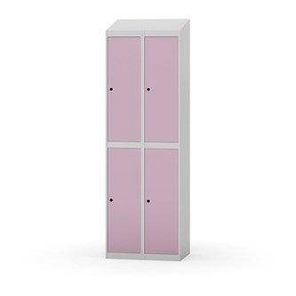 Novis garderobeskab skrå topplade 2:2 B60 cm