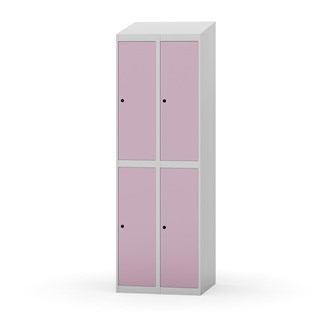 Novis garderobeskab skrå topplade 2:2 B60 cm