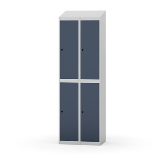 Novis garderobeskab skrå topplade 2:2 B60 cm