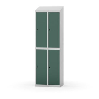 Novis garderobeskab skrå topplade 2:2 B60 cm
