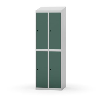Novis garderobeskab skrå topplade 2:2 B60 cm