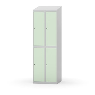 Novis garderobeskab skrå topplade 2:2 B60 cm