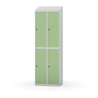 Novis garderobeskab skrå topplade 2:2 B60 cm