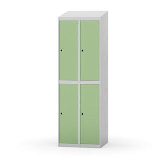 Novis garderobeskab skrå topplade 2:2 B60 cm