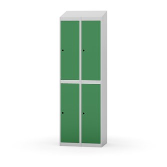 Novis garderobeskab skrå topplade 2:2 B60 cm