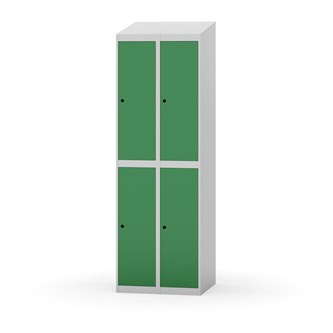 Novis garderobeskab skrå topplade 2:2 B60 cm