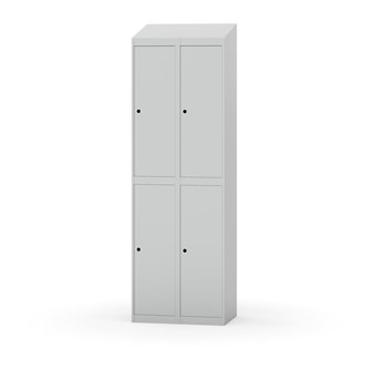 Novis garderobeskab skrå topplade 2:2 B60 cm