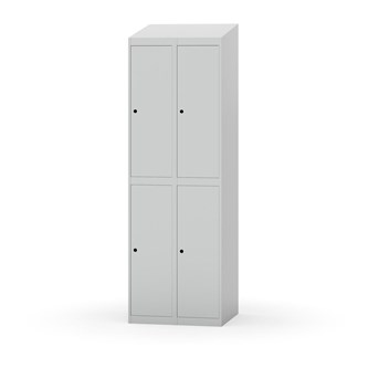 Novis garderobeskab skrå topplade 2:2 B60 cm