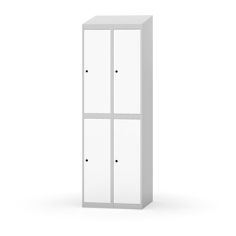 Novis garderobeskab skrå topplade 2:2 B60 cm