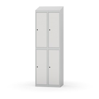 Novis garderobeskab skrå topplade 2:2 B60 cm