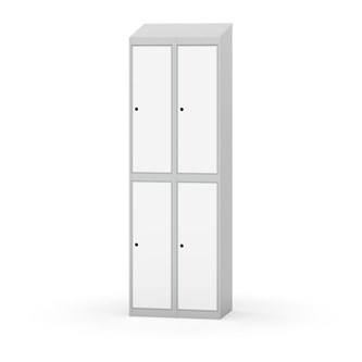Novis garderobeskab skrå topplade 2:2 B60 cm