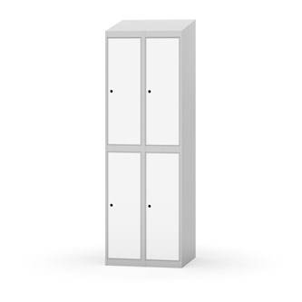 Novis garderobeskab skrå topplade 2:2 B60 cm