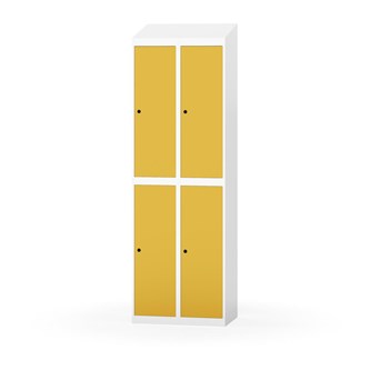 Novis garderobeskab skrå topplade 2:2 B60 cm