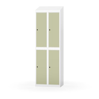 Novis garderobeskab skrå topplade 2:2 B60 cm