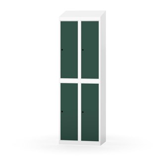 Novis garderobeskab skrå topplade 2:2 B60 cm