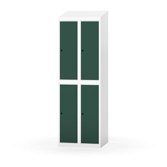 Novis garderobeskab skrå topplade 2:2 B60 cm
