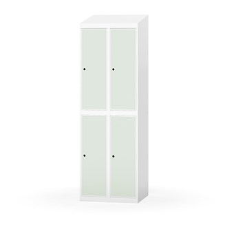 Novis garderobeskab skrå topplade 2:2 B60 cm