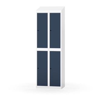 Novis garderobeskab skrå topplade 2:2 B60 cm