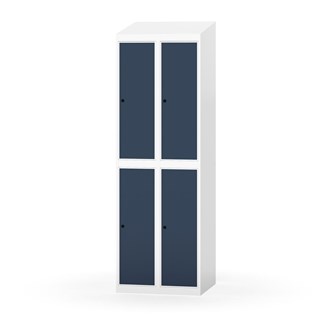 Novis garderobeskab skrå topplade 2:2 B60 cm