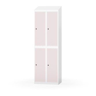 Novis garderobeskab skrå topplade 2:2 B60 cm