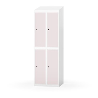 Novis garderobeskab skrå topplade 2:2 B60 cm
