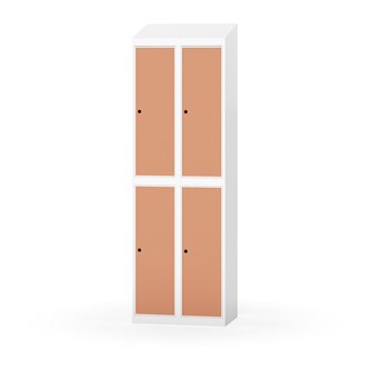 Novis garderobeskab skrå topplade 2:2 B60 cm