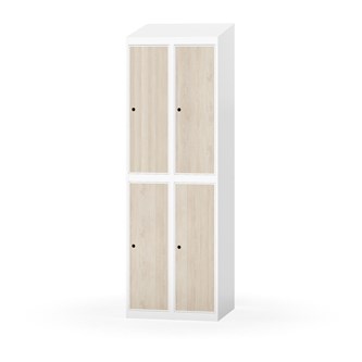 Novis garderobeskab skrå topplade 2:2 B60 cm