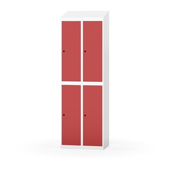 Novis garderobeskab skrå topplade 2:2 B60 cm