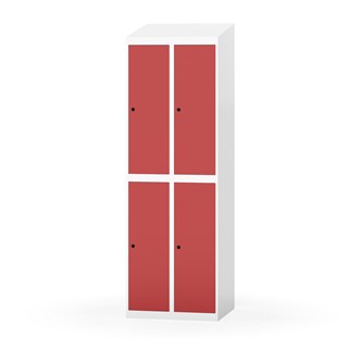 Novis garderobeskab skrå topplade 2:2 B60 cm
