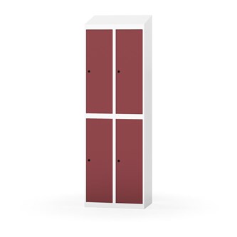 Novis garderobeskab skrå topplade 2:2 B60 cm