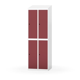 Novis garderobeskab skrå topplade 2:2 B60 cm