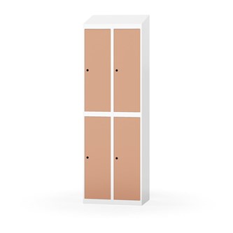 Novis garderobeskab skrå topplade 2:2 B60 cm