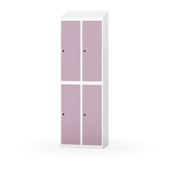 Novis garderobeskab skrå topplade 2:2 B60 cm