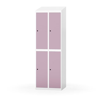 Novis garderobeskab skrå topplade 2:2 B60 cm