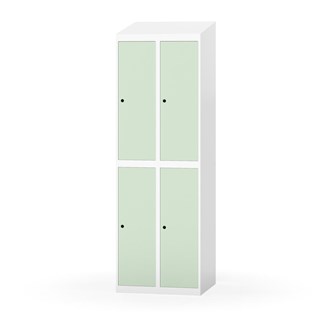 Novis garderobeskab skrå topplade 2:2 B60 cm