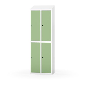 Novis garderobeskab skrå topplade 2:2 B60 cm