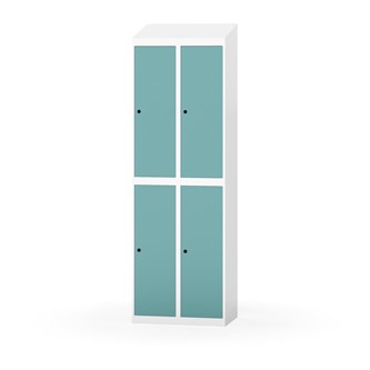 Novis garderobeskab skrå topplade 2:2 B60 cm