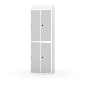 Novis garderobeskab skrå topplade 2:2 B60 cm