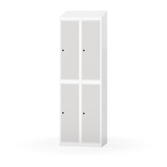 Novis garderobeskab skrå topplade 2:2 B60 cm