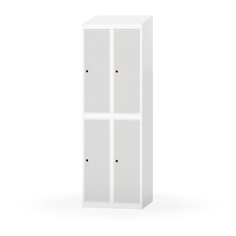 Novis garderobeskab skrå topplade 2:2 B60 cm