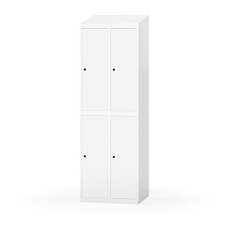 Novis garderobeskab skrå topplade 2:2 B60 cm