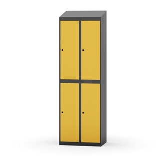 Novis garderobeskab skrå topplade 2:2 B60 cm