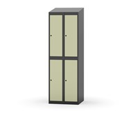 Novis garderobeskab skrå topplade 2:2 B60 cm
