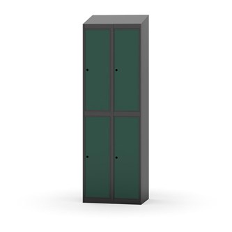 Novis garderobeskab skrå topplade 2:2 B60 cm