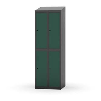 Novis garderobeskab skrå topplade 2:2 B60 cm